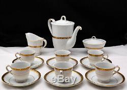 Porcelaine Demitasse Café Set Goldenkey 4360 Vintage MCM Seyei Setomono Japon