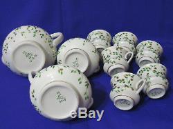 Porcelaine Russe Vintage Soviétique Café Set, Gorodnica Marque, Urss, 70 Ans. Rare