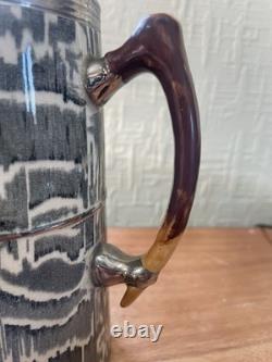 RARE Ensemble à café et thé en argent Art Déco Arthur Wood 4 pièces des années 1930