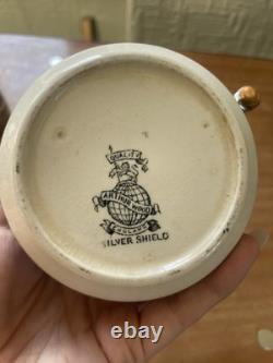 RARE Ensemble à café et thé en argent Art Déco Arthur Wood 4 pièces des années 1930