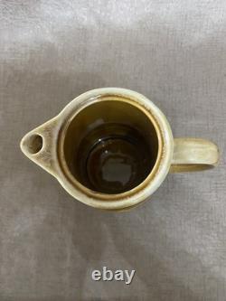 RARE Ensemble de Café en Poterie Japonaise à Émaillage Goutte à Goutte - Cafetière, 4 Tasses, Pot à Lait
