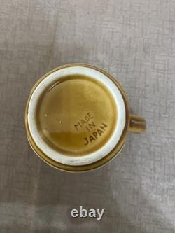 RARE Ensemble de Café en Poterie Japonaise à Émaillage Goutte à Goutte - Cafetière, 4 Tasses, Pot à Lait