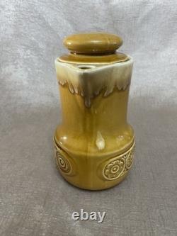 RARE Ensemble de Café en Poterie Japonaise à Émaillage Goutte à Goutte - Cafetière, 4 Tasses, Pot à Lait