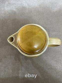 RARE Ensemble de Café en Poterie Japonaise à Émaillage Goutte à Goutte - Cafetière, 4 Tasses, Pot à Lait