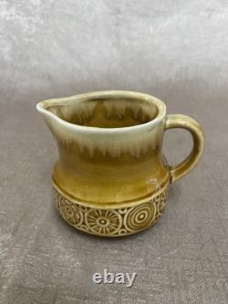 RARE Ensemble de Café en Poterie Japonaise à Émaillage Goutte à Goutte - Cafetière, 4 Tasses, Pot à Lait