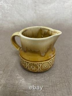 RARE Ensemble de Café en Poterie Japonaise à Émaillage Goutte à Goutte - Cafetière, 4 Tasses, Pot à Lait