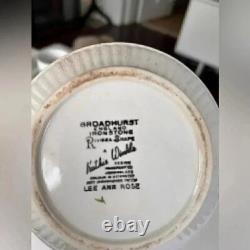 RARE Ensemble de thé/café vintage Kathie Winkle complet dans le motif Lee Ann Rose