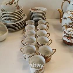 Rare Antique Japanese Eggshell Tea / Coffee Set 44 Pieces Sets Vintage<br/>

		 	 <br/>
En français: Rare ensemble de thé / café en coquille d'oeuf japonais antique, 44 pièces, vintage