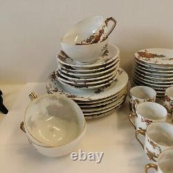 Rare Antique Japanese Eggshell Tea / Coffee Set 44 Pieces Sets Vintage
 	
 <br/> 
<br/>En français: Rare ensemble de thé / café en coquille d'oeuf japonais antique, 44 pièces, vintage