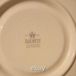 Rare Duchesse Vintage, Service à Café Floral Bleu. Porcelaine Fine, Angleterre