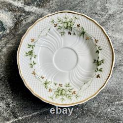 Rare Ensemble de Café/Thé en Porcelaine Fine Hollohaza Erika Vintage