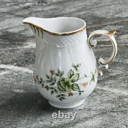 Rare Ensemble de Café/Thé en Porcelaine Fine Hollohaza Erika Vintage