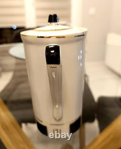 Rare Ensemble de Café en Porcelaine Vintage Tallinn URSS Années 1970 Gorodnitsky Porcelaine