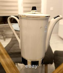 Rare Ensemble de Café en Porcelaine Vintage Tallinn URSS Années 1970 Gorodnitsky Porcelaine