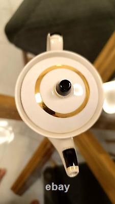 Rare Ensemble de Café en Porcelaine Vintage Tallinn URSS Années 1970 Gorodnitsky Porcelaine