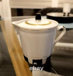 Rare Ensemble de Café en Porcelaine Vintage Tallinn URSS Années 1970 Gorodnitsky Porcelaine