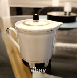 Rare Ensemble de Café en Porcelaine Vintage Tallinn URSS Années 1970 Gorodnitsky Porcelaine