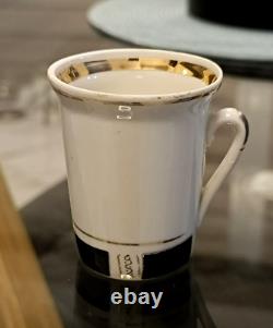 Rare Ensemble de Café en Porcelaine Vintage Tallinn URSS Années 1970 Gorodnitsky Porcelaine