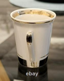 Rare Ensemble de Café en Porcelaine Vintage Tallinn URSS Années 1970 Gorodnitsky Porcelaine