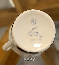 Rare Ensemble de Café en Porcelaine Vintage Tallinn URSS Années 1970 Gorodnitsky Porcelaine