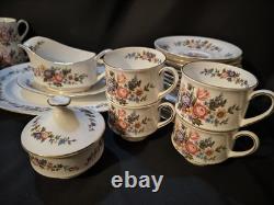 Rare Ensemble de Dîner et de Thé Paragon Lavinia Royal Albert Vintage pour 8 personnes