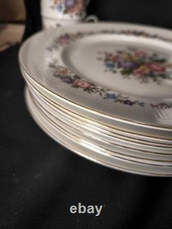 Rare Ensemble de Dîner et de Thé Paragon Lavinia Royal Albert Vintage pour 8 personnes