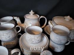 Rare Ensemble de Dîner et de Thé Vintage Denby TASMIN pour 6 en État Immaculé