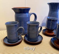 Rare Pottery Écossaise par Brian Collingwood Ensemble de Café Vintage & Ensemble de Vin