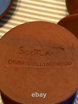 Rare Pottery Écossaise par Brian Collingwood Ensemble de Café Vintage & Ensemble de Vin