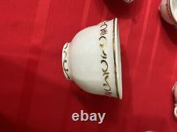 Rare Set de 24 Pièces de Thé, Café, Expresso Zsolnay Hongrie Vintage Célèbre