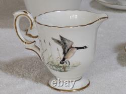 Rare Vintage 16 pièces Service à café de la série Game en porcelaine Crown Staffordshire Patt No A16411