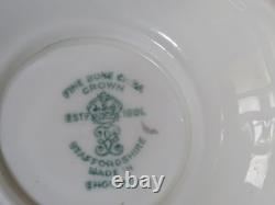 Rare Vintage 16 pièces Service à café de la série Game en porcelaine Crown Staffordshire Patt No A16411