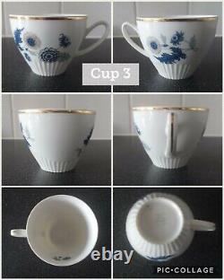 Rare Vintage EPIAG DF Tchécoslovaquie Bohême Service à Thé Café Floral pour 4