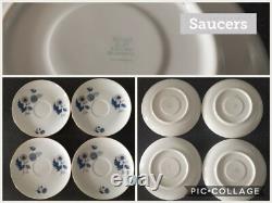 Rare Vintage EPIAG DF Tchécoslovaquie Bohême Service à Thé Café Floral pour 4