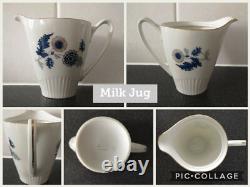 Rare Vintage EPIAG DF Tchécoslovaquie Bohême Service à Thé Café Floral pour 4