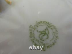 Rare Vintage Noritake Rc Nippon Or Bijoux Et Roses Ensemble De Plat Pieds