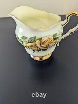Rare Vintage Paragon 'Six World Roses' Harry Wheatcroft Ensemble de Café Complet