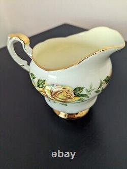 Rare Vintage Paragon 'Six World Roses' Harry Wheatcroft Ensemble de Café Complet