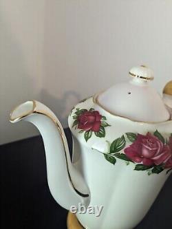 Rare Vintage Paragon 'Six World Roses' Harry Wheatcroft Ensemble de Café Complet