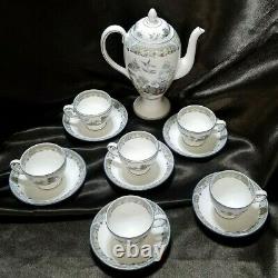 Rare Vintage Wedgewood Angleterre Chinese Legend Coffee/tea Set