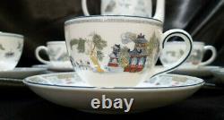 Rare Vintage Wedgewood Angleterre Chinese Legend Coffee/tea Set