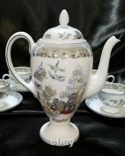 Rare Vintage Wedgewood Angleterre Chinese Legend Coffee/tea Set