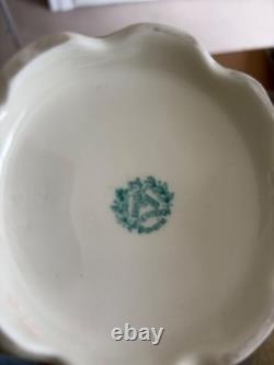 Rare ensemble de café en porcelaine Seltmann Weiden Bavaria vintage large. Noir et blanc.