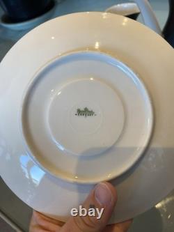 Rare ensemble de café en porcelaine fine Rosenthal Ebony Black vintage de Raymond Lowey pour 6 personnes