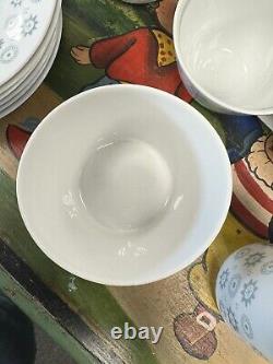 Rare ensemble de café en poterie Rorstrand Suède vintage, motif inconnu