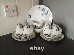 Rare ensemble de service à thé et à café floral EPIAG DF Tchécoslovaquie Bohême vintage rare pour 4 personnes