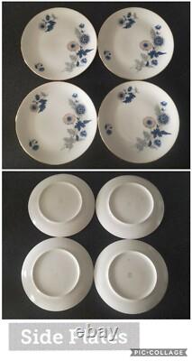 Rare ensemble de service à thé et à café floral EPIAG DF Tchécoslovaquie Bohême vintage rare pour 4 personnes