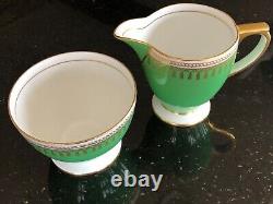 Rare service à café Copeland Spode Ryde Green vintage