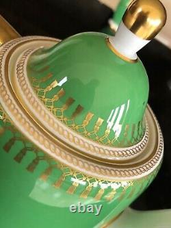 Rare service à café Copeland Spode Ryde Green vintage