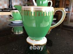 Rare service à café Copeland Spode Ryde Green vintage